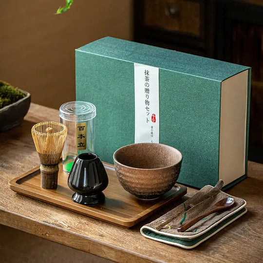 Traditionelles Tee Geschenkset mit Matcha Zubehör für Tee-Liebhaber 7