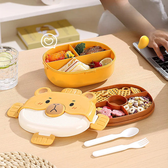 Tragbare Lunchbox mit Cartoon-Motiv für Kinder und Erwachsene 2