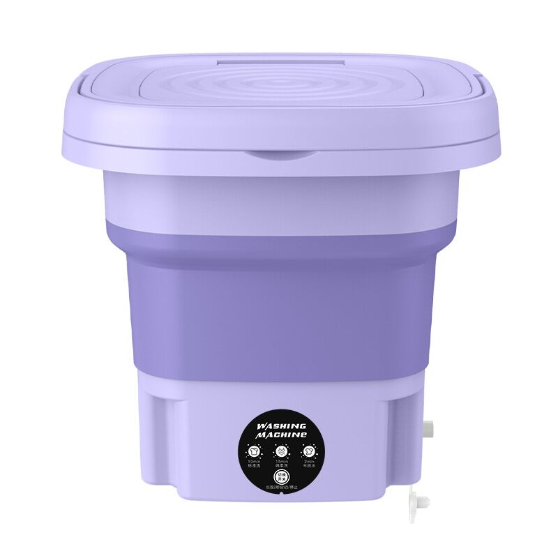 Tragbare Mini-Waschmaschine Faltbar für Reisen und Camping 0