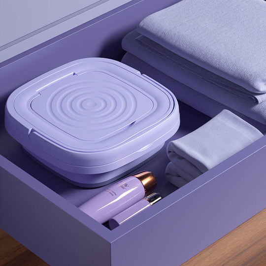 Tragbare Mini-Waschmaschine Faltbar für Reisen und Camping 3