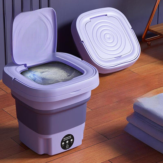 Tragbare Mini-Waschmaschine Faltbar für Reisen und Camping 5