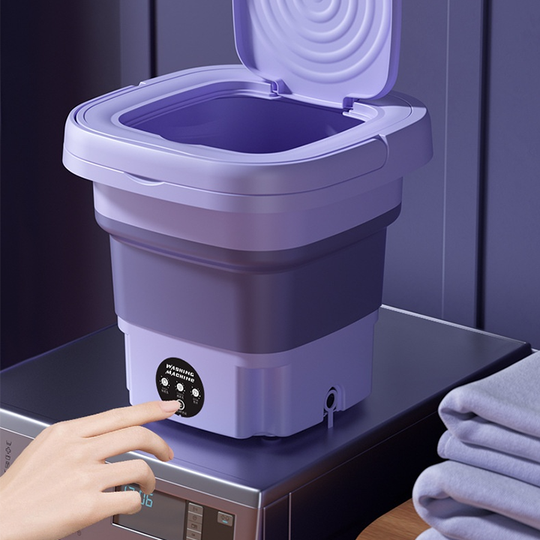 Tragbare Mini-Waschmaschine Faltbar für Reisen und Camping 6