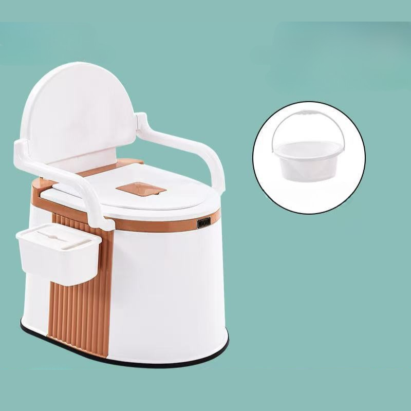 Tragbare Toilette für Erwachsene und Senioren für Innen- und Außenbereich 2