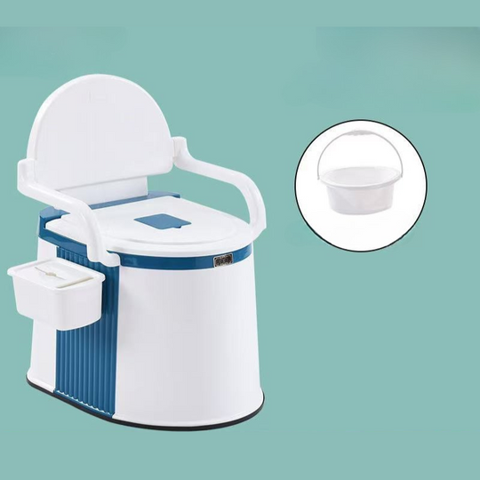 Tragbare Toilette für Erwachsene und Senioren für Innen- und Außenbereich 3