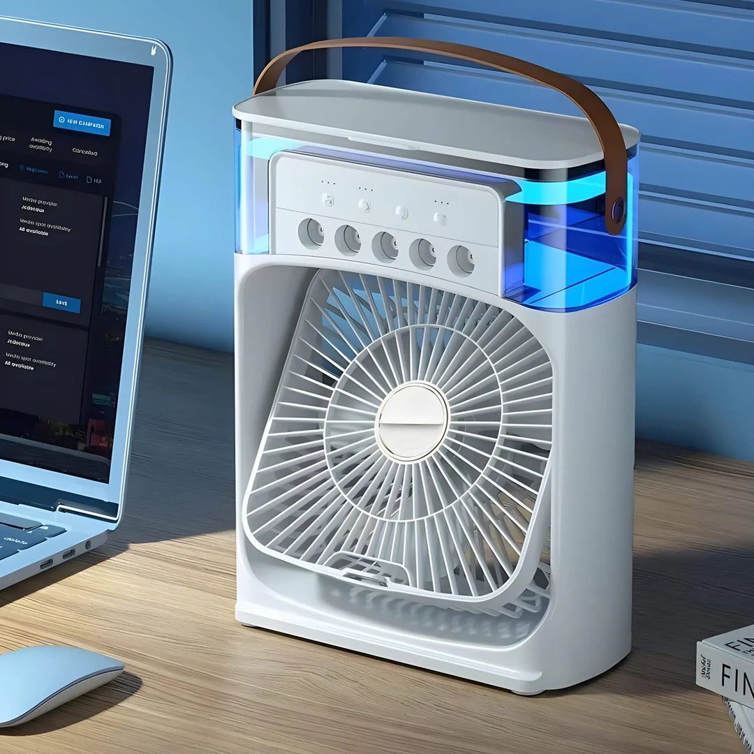 Tragbarer 3-in-1 Luftkühler mit Ventilator und Klimaanlage 0