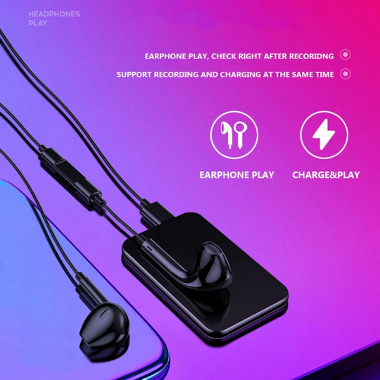 Tragbarer Mini Sprachrecorder mit 64GB und Hoher Aufnahmequalität 3