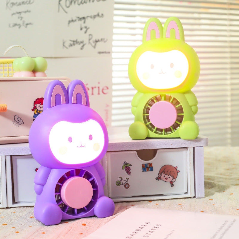 Tragbarer Mini Ventilator im Tierdesign – USB Mini Ventilator für Damen, Leicht und Kompakt 2