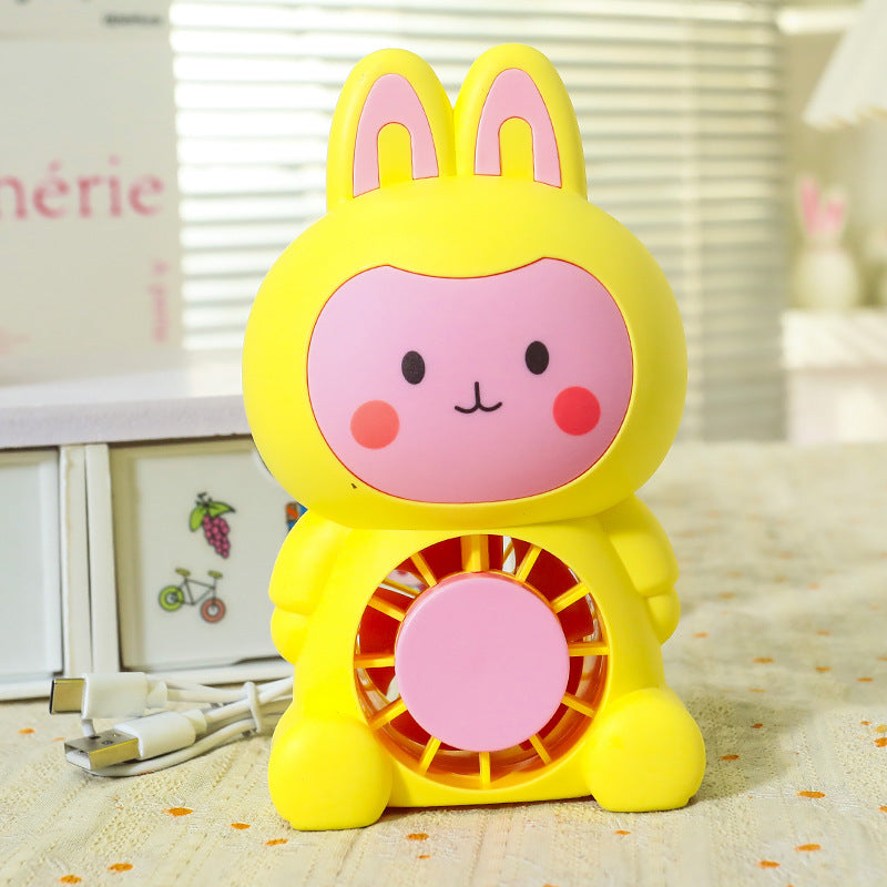 Tragbarer Mini Ventilator im Tierdesign – USB Mini Ventilator für Damen, Leicht und Kompakt 7