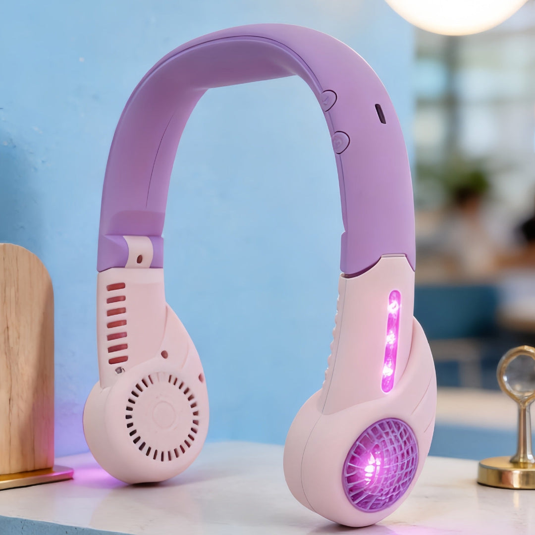 Tragbarer Nackenventilator für Damen mit ergonomischem Design 4