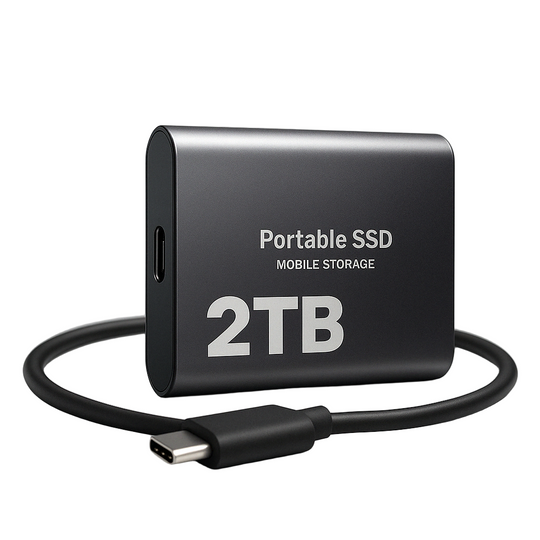Tragbarer SSD-Speicher Extern mit Hochgeschwindigkeits-USB-C 0