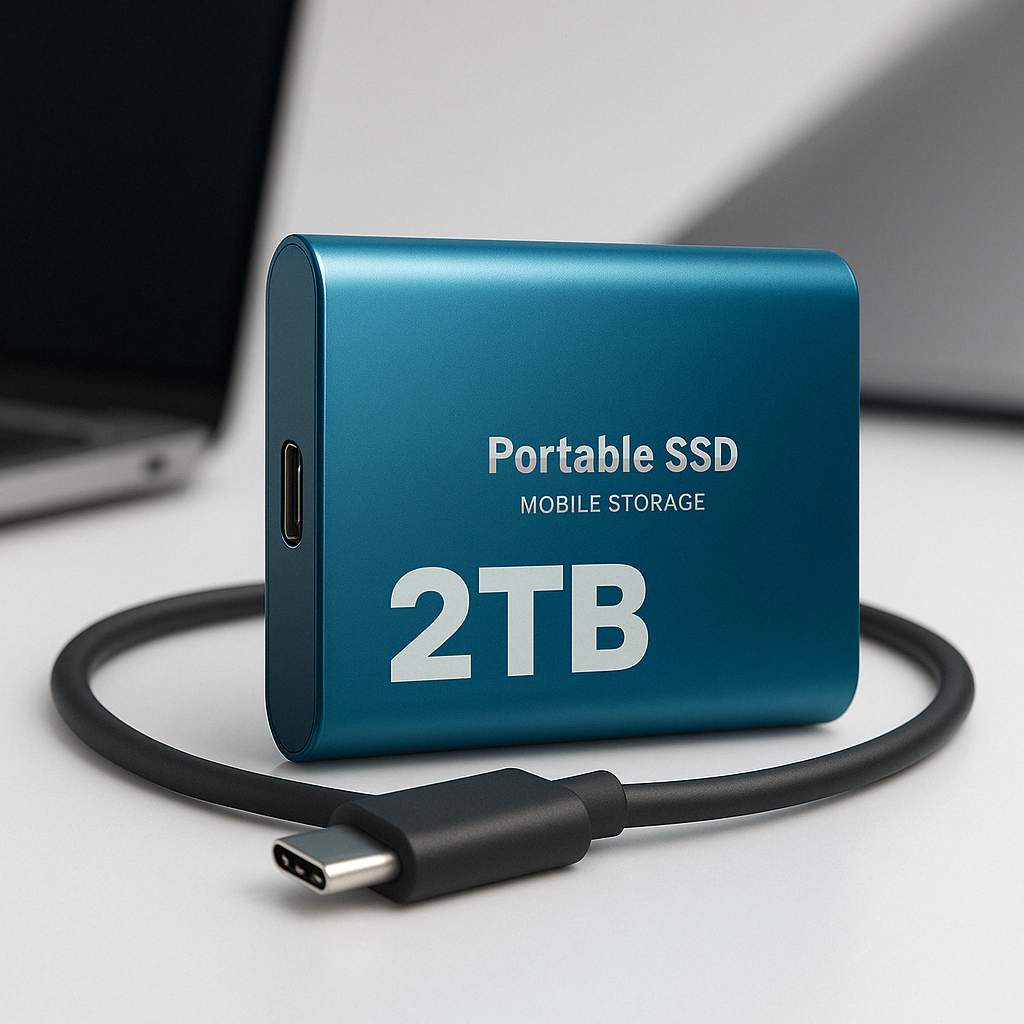 Tragbarer SSD-Speicher Extern mit Hochgeschwindigkeits-USB-C 1