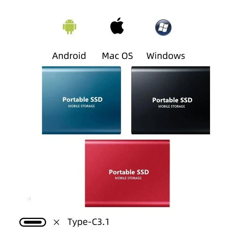 Tragbarer SSD-Speicher Extern mit Hochgeschwindigkeits-USB-C 4