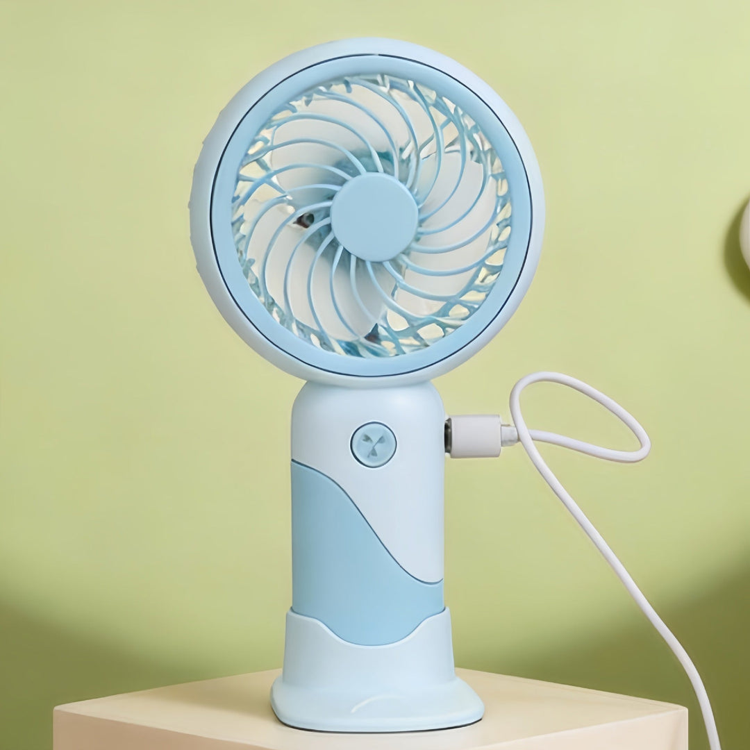 Tragbarer Tischventilator Leise mit USB-Anschluss und Stufenloser Geschwindigkeitsregelung 4