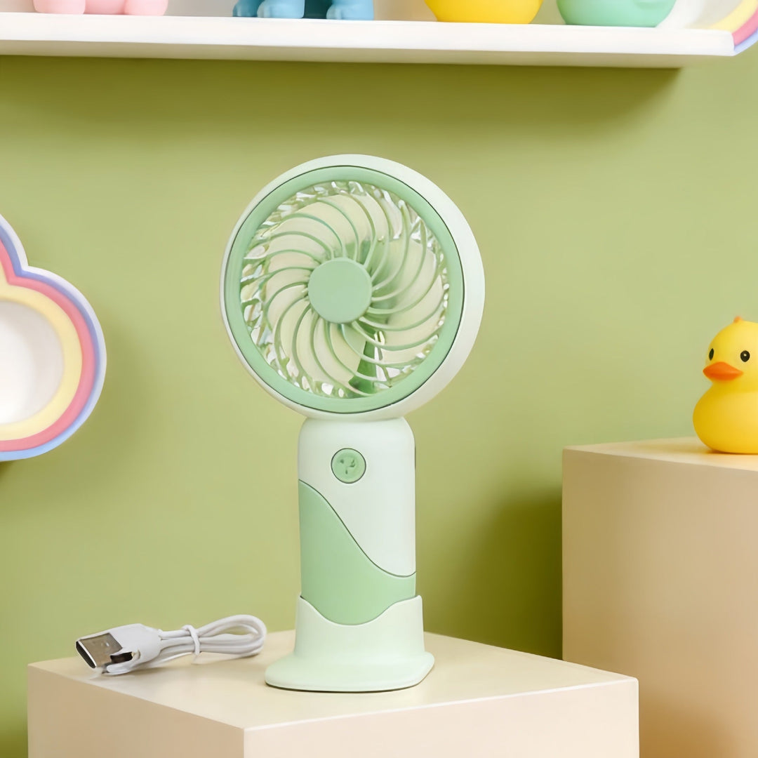Tragbarer Tischventilator Leise mit USB-Anschluss und Stufenloser Geschwindigkeitsregelung 5