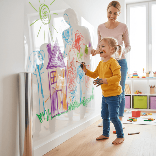 Transparente Wandschutzfolie für Wände, Küchen und Flure 1