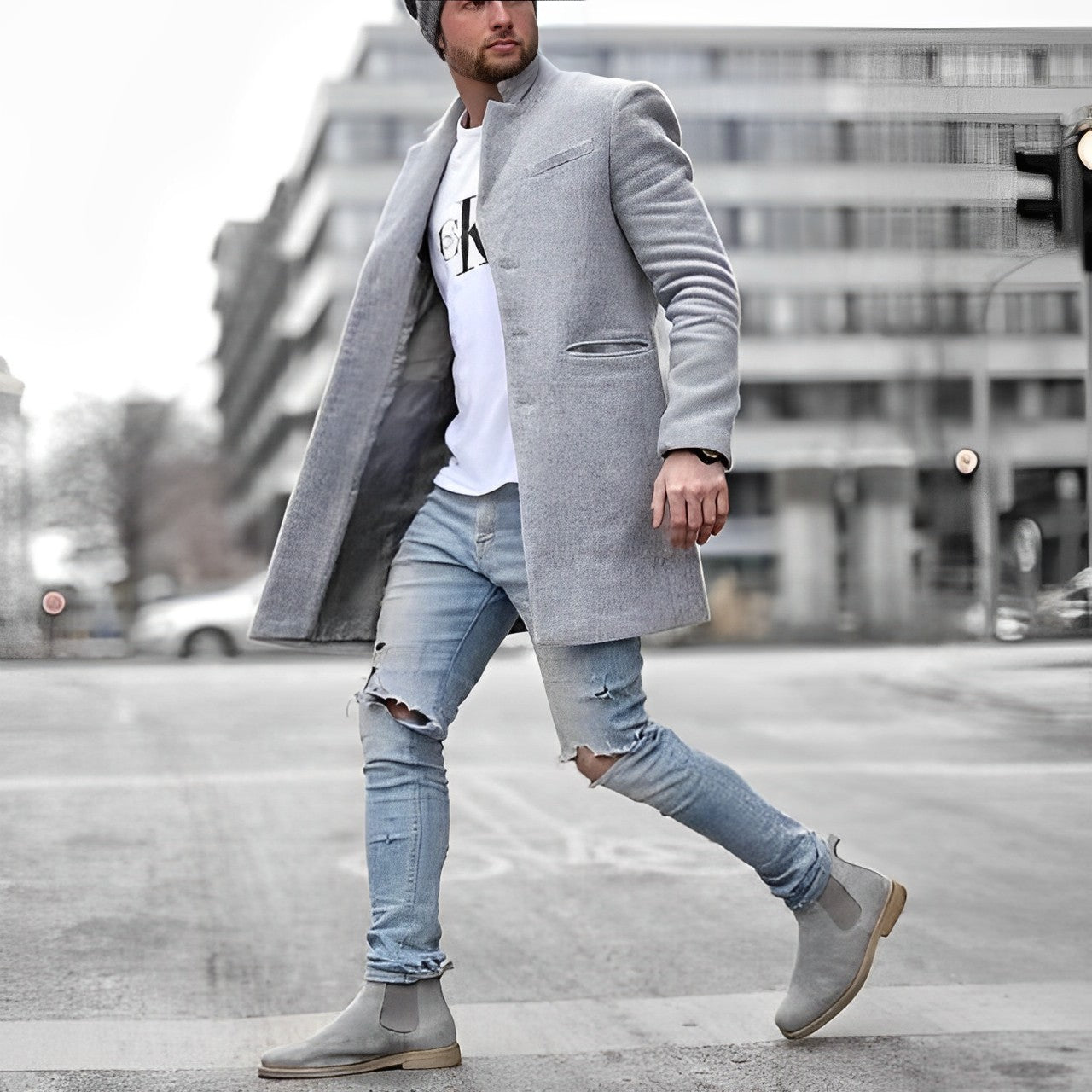 Damenjacke Elegantes Design Hochwertiger Stoff Wind- und Wetterresistent 1