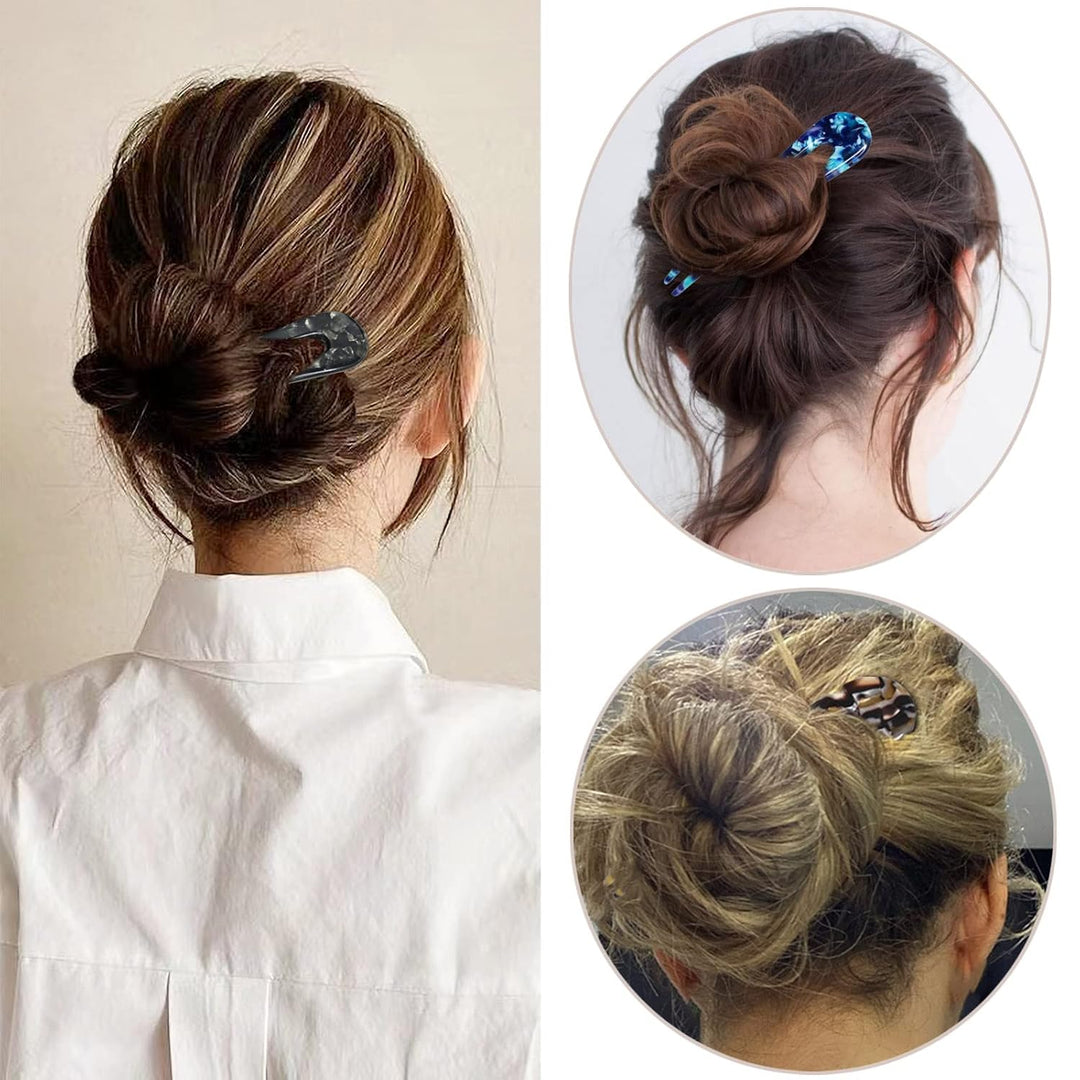 U-förmige Haarnadeln für Frauen - Stilvolle Haarnadel für kreative Frisuren und eleganten Look 3