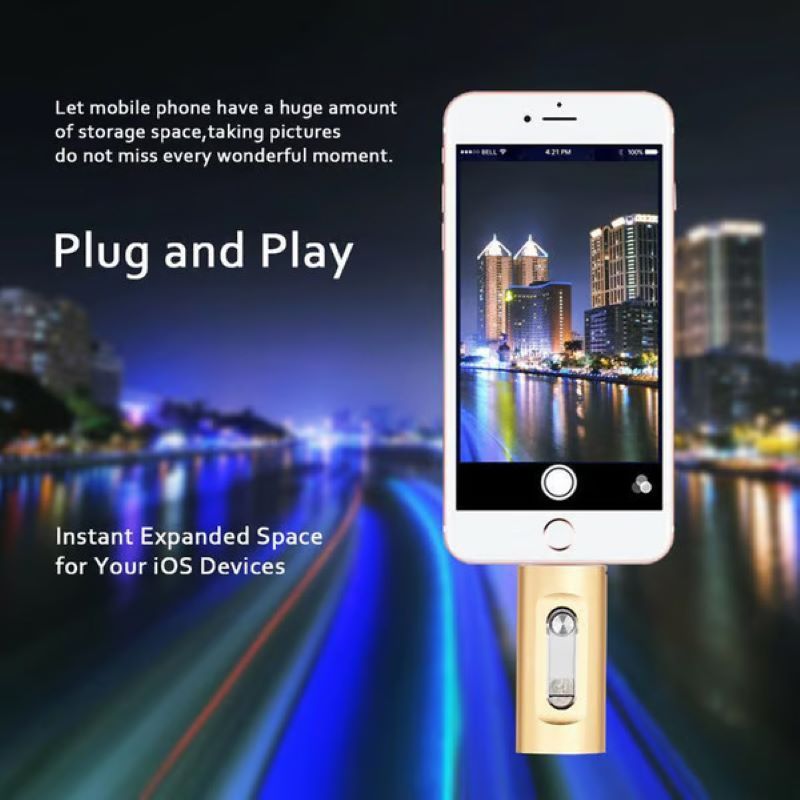 USB Stick 1TB 3-in-1 mit USB-A und USB-C Anschluss für Mobiltelefone und Computer 2