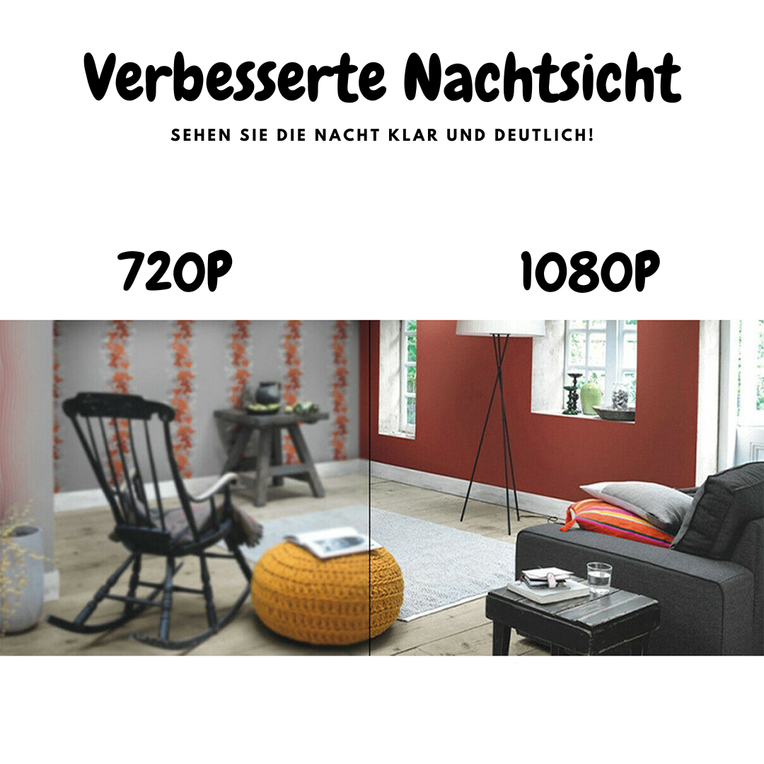 Überwachungskamera WLAN Mini mit Live Übertragung auf Handy für Innenräume 3