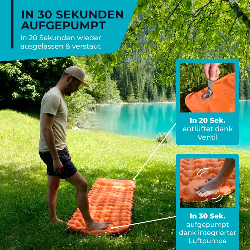Ultraleichte Selbstaufblasende Isomatte Camping für Outdoor-Abenteuer 1