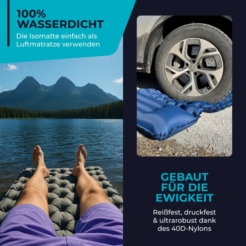 Ultraleichte Selbstaufblasende Isomatte Camping für Outdoor-Abenteuer 6