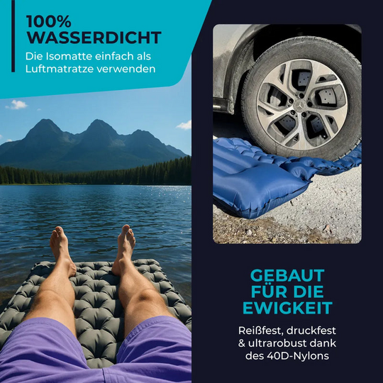 Ultraleichte Selbstaufblasende Isomatte Camping für Outdoor-Abenteuer 6