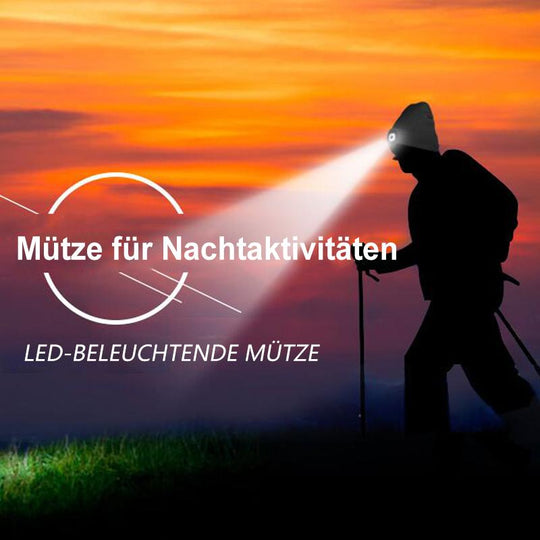 Unisex Beanie Mütze mit LED Licht für Outdoor Aktivitäten 7
