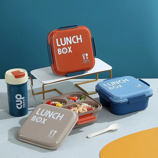 Unisex Bento-Box mit mehreren Fächern für praktische Essensaufbewahrung 1