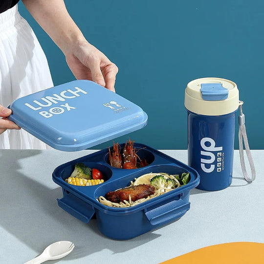 Unisex Bento-Box mit mehreren Fächern für praktische Essensaufbewahrung 2