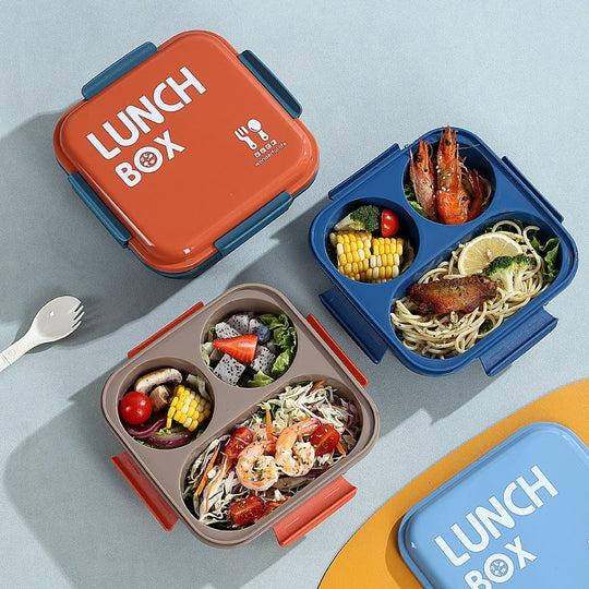 Unisex Bento-Box mit mehreren Fächern für praktische Essensaufbewahrung 4