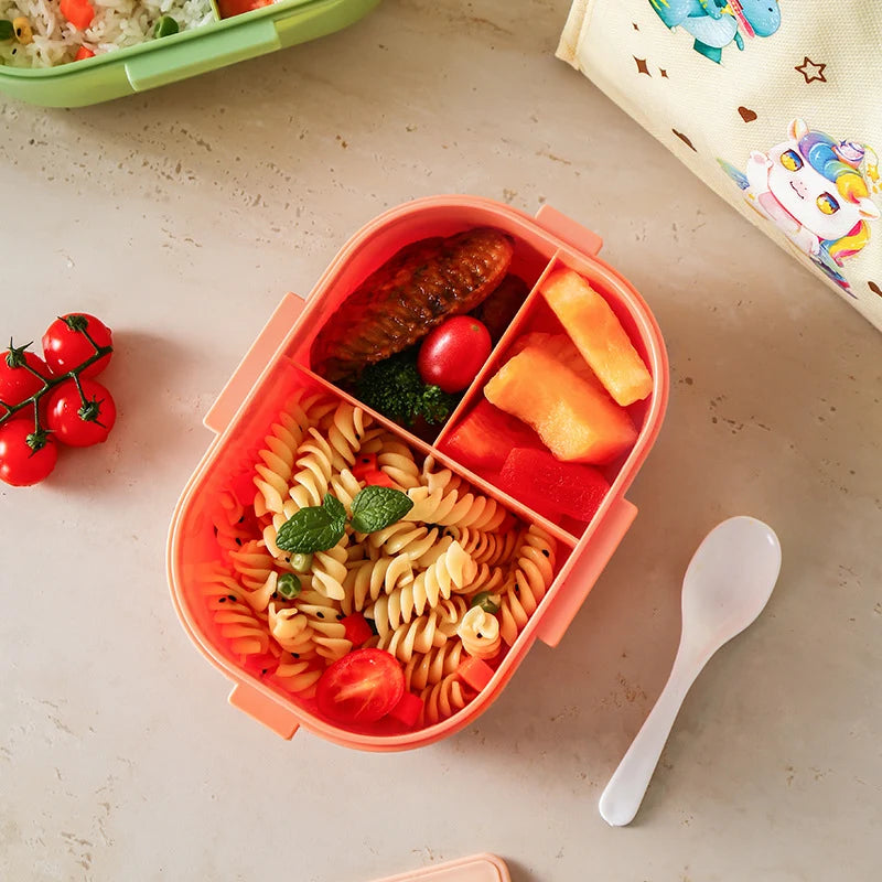 Unisex Bento-Box mit mehreren Fächern für praktische Essensvorbereitung 0