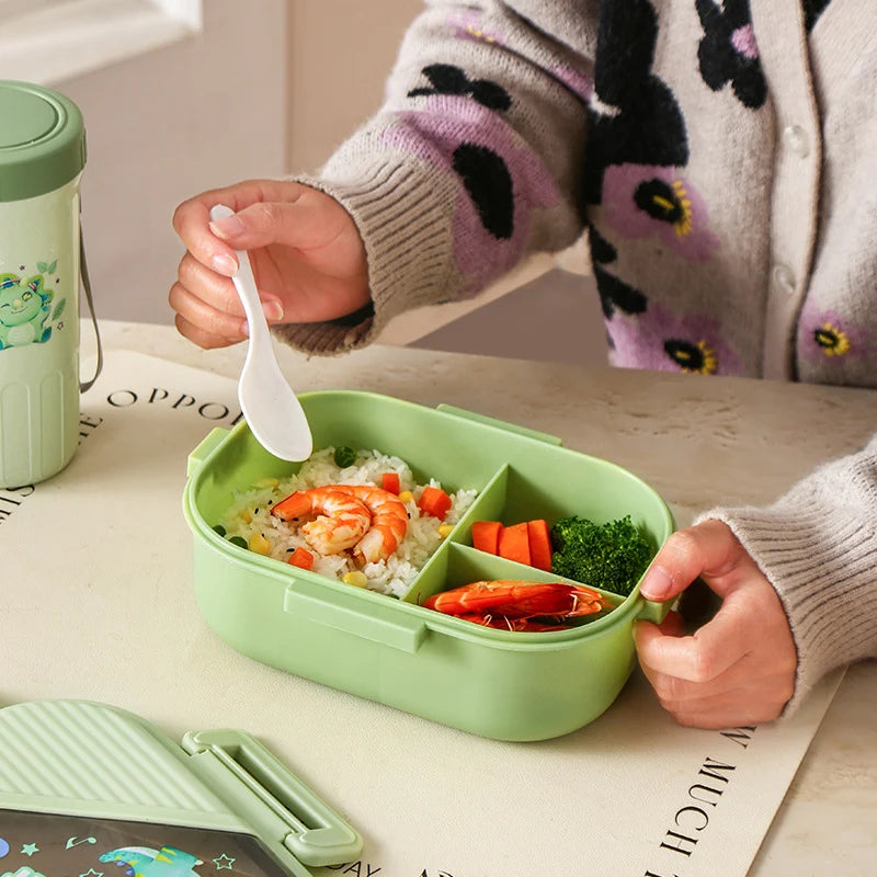 Unisex Bento-Box mit mehreren Fächern für praktische Essensvorbereitung 4