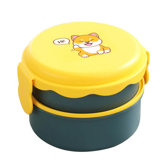 Unisex Bento-Box mit verspieltem Cartoon-Design und mehreren Fächern 5