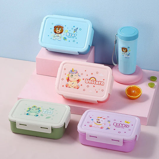 Unisex Bento-Box mit verspieltem Design zur Lebensmittelaufbewahrung 0