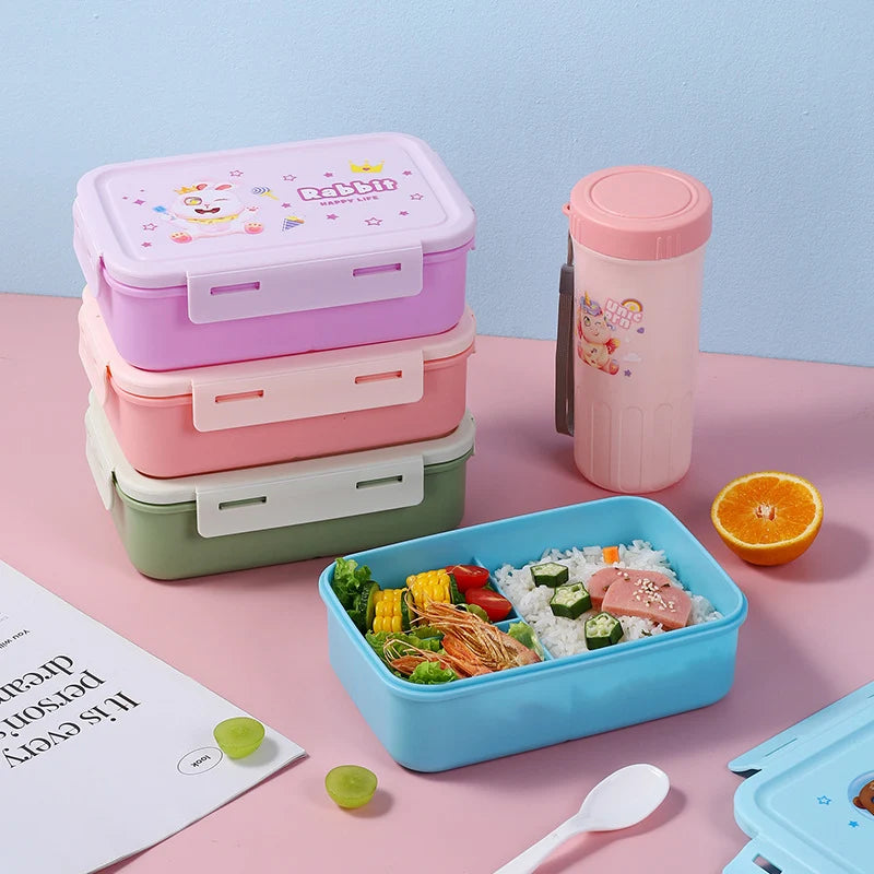 Unisex Bento-Box mit verspieltem Design zur Lebensmittelaufbewahrung 3