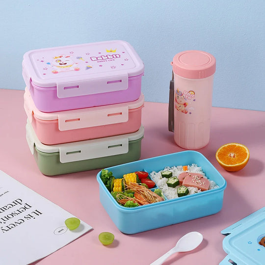 Unisex Bento-Box mit verspieltem Design zur Lebensmittelaufbewahrung 3