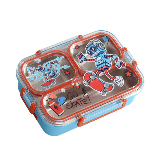 Unisex Bento-Lunchbox Cartoon-Design mit Fächern 3