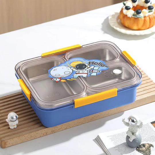 Unisex Bento-Lunchbox mit Bärenmotiv und Mehrfachfächern 6