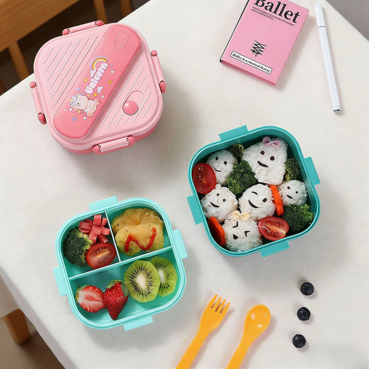 Unisex Bento-Lunchbox mit Charaktermotiven und mehreren Fächern 0
