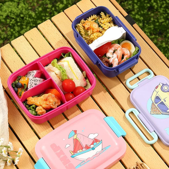 Unisex Bento-Lunchbox mit integriertem Besteck und kreativem Design 3