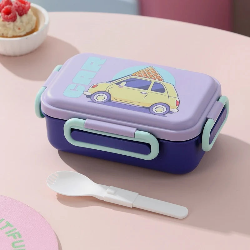 Unisex Bento-Lunchbox mit integriertem Besteck und kreativem Design 7