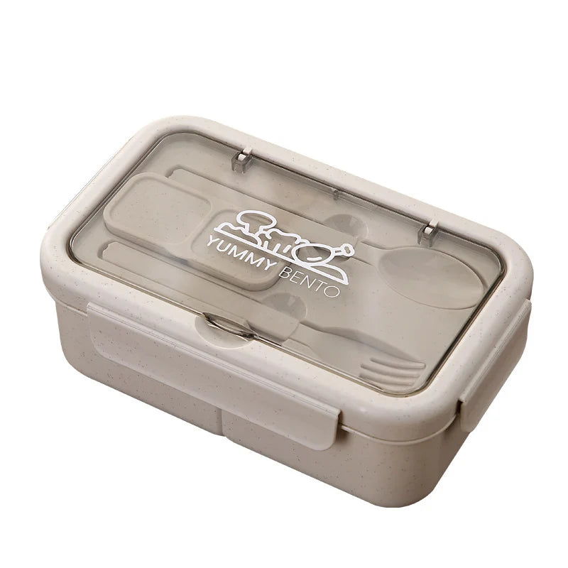 Unisex Bento-Lunchbox mit luftdichtem Verschluss und mehreren Fächern 4