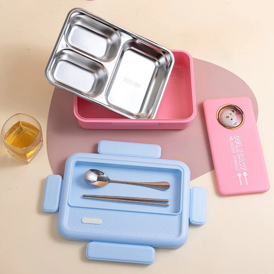 Unisex Bento-Lunchbox mit mehreren Fächern und Tiermotiv 2