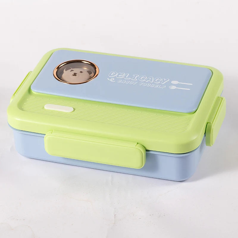 Unisex Bento-Lunchbox mit mehreren Fächern und Tiermotiv 7