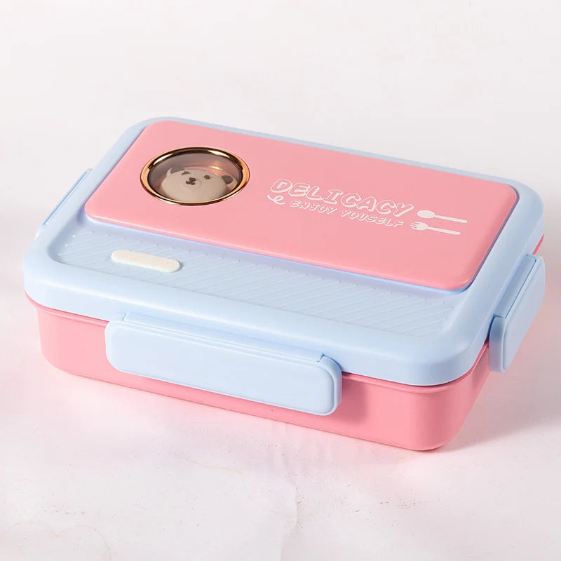 Unisex Bento-Lunchbox mit mehreren Fächern und Tiermotiv 8