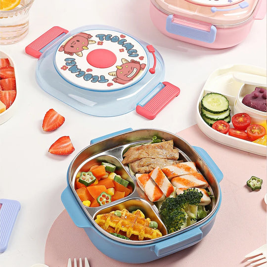 Unisex Bento-Lunchbox mit mehreren Fächern und verspieltem Design 1