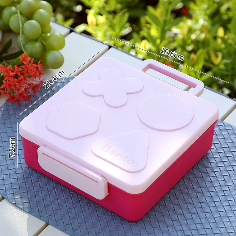 Unisex Bento-Lunchbox mit verspieltem Design und mehreren Fächern 0