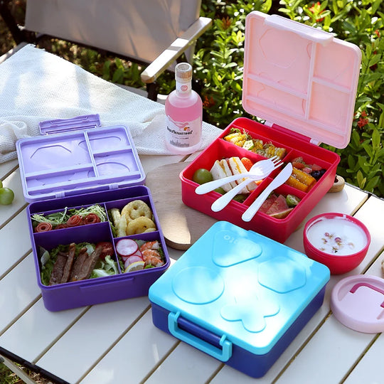Unisex Bento-Lunchbox mit verspieltem Design und mehreren Fächern 2