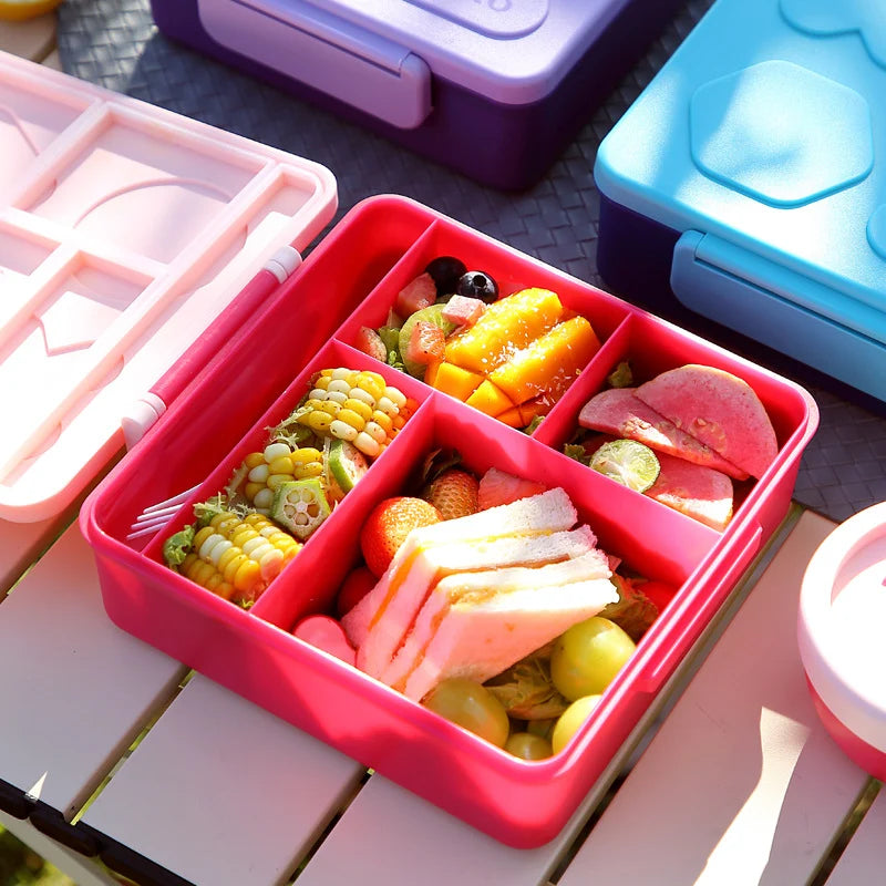 Unisex Bento-Lunchbox mit verspieltem Design und mehreren Fächern 3