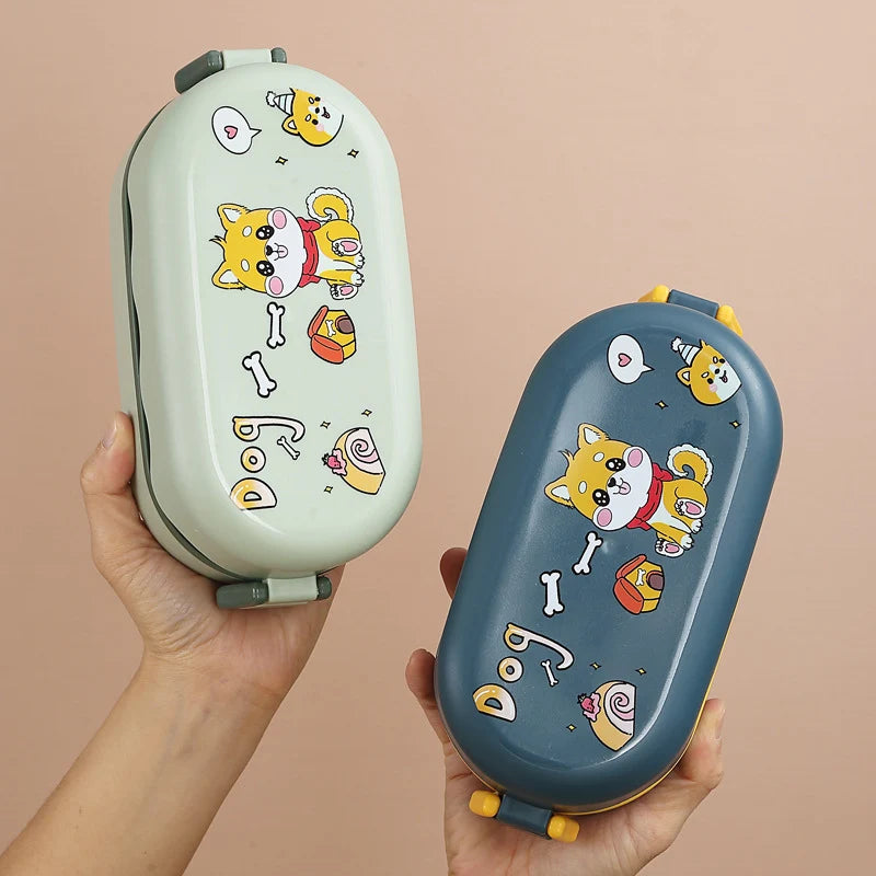 Unisex Bento-Lunchbox mit verspieltem Design und mehreren Fächern 3